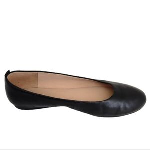 Easy Spirit Black GETCITY E360 Leather Ballet Flats SIZE 9.5W
